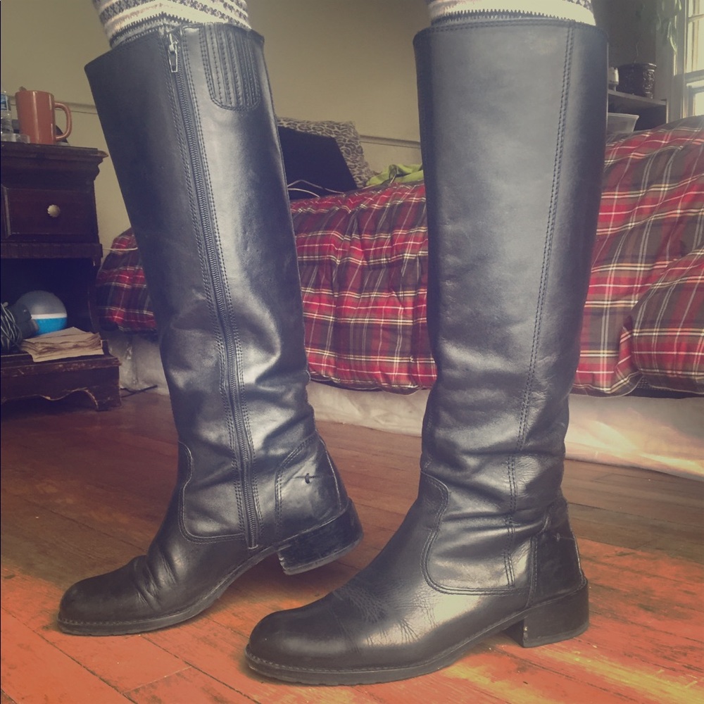 Black tall BIXBI boots